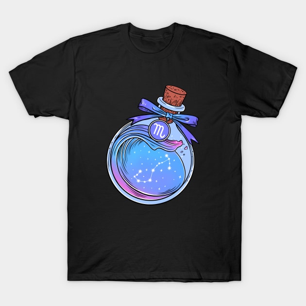 Zodiac Potion. Scorpio T-Shirt by OccultOmaStore